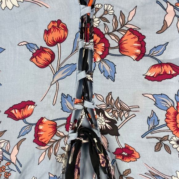 NWT Anthropologie Sz 2 Maeve Leyster Shirt Dress Floral Long Sleeved Midi - Picture 15 of 17